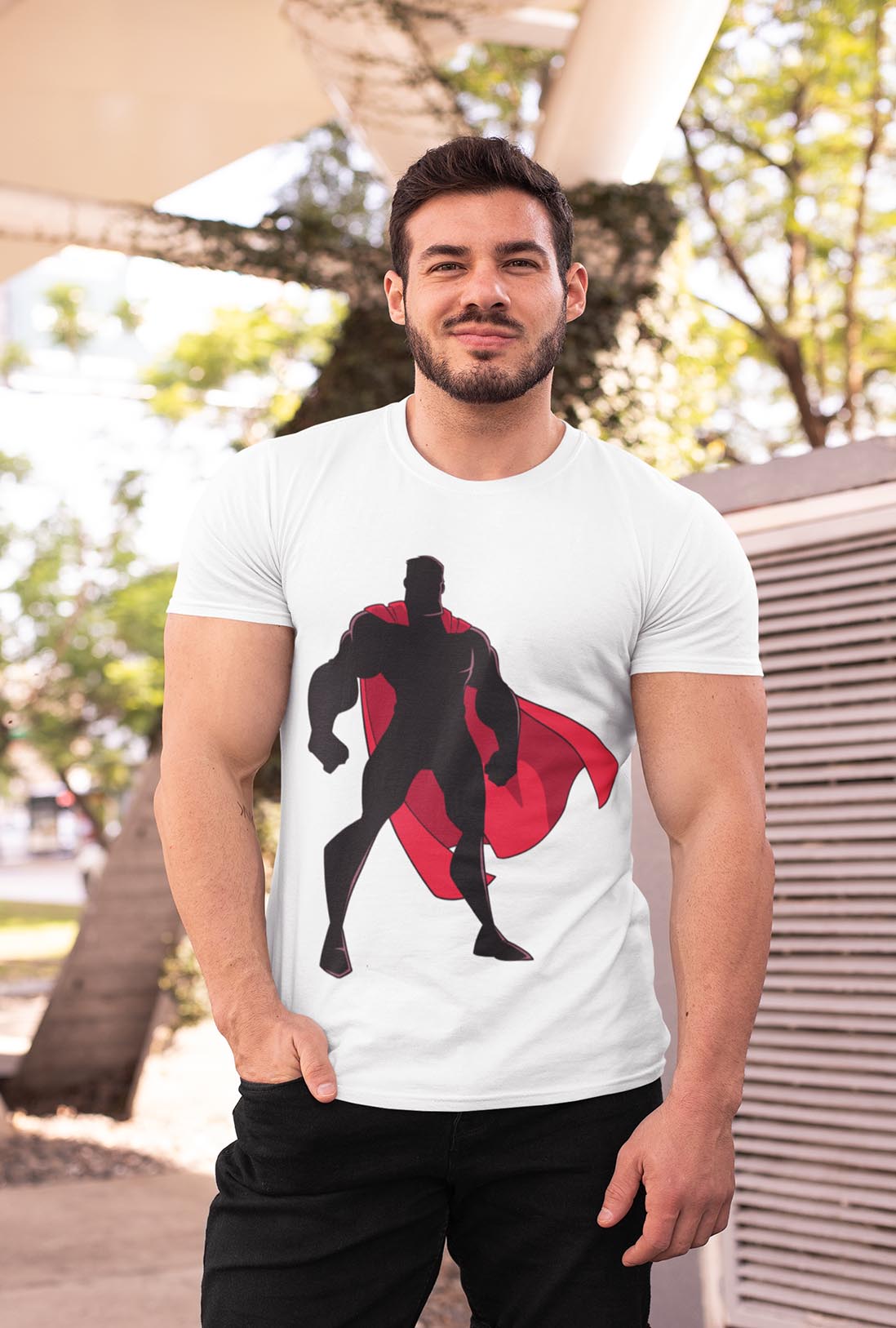 Superhero Character Men's Cotton T-Shirt