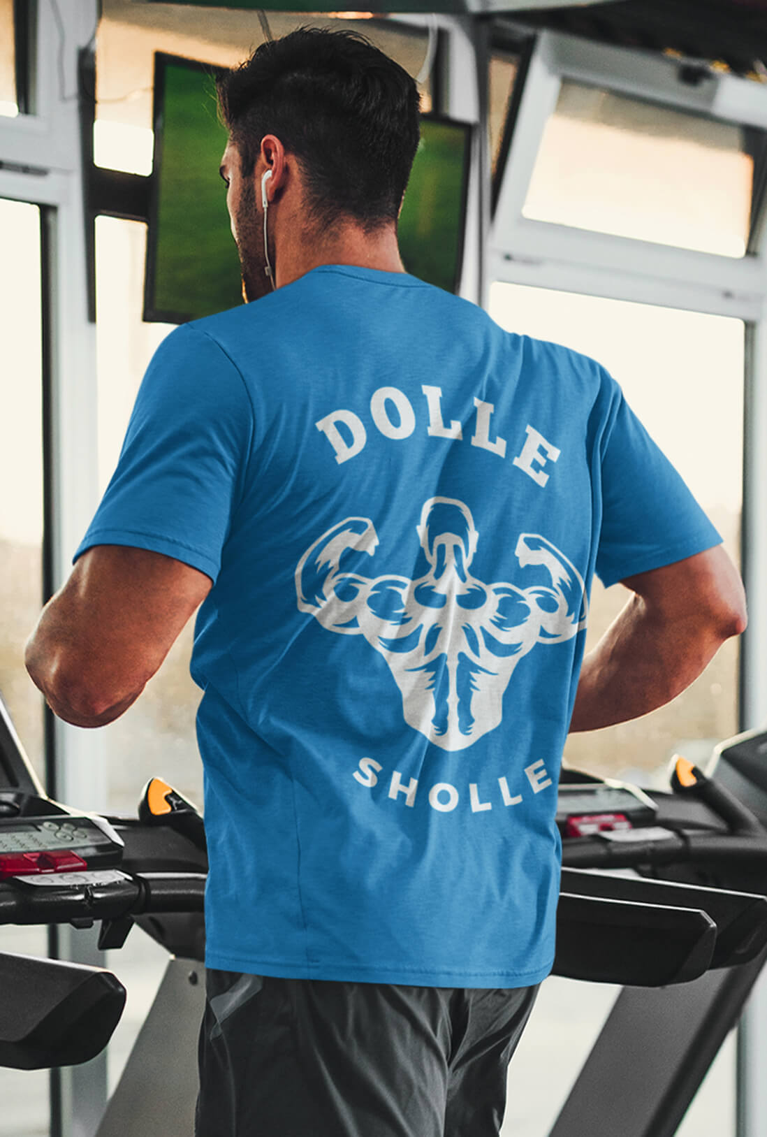 Dolle Sholle Men's Back Print T-Shirt