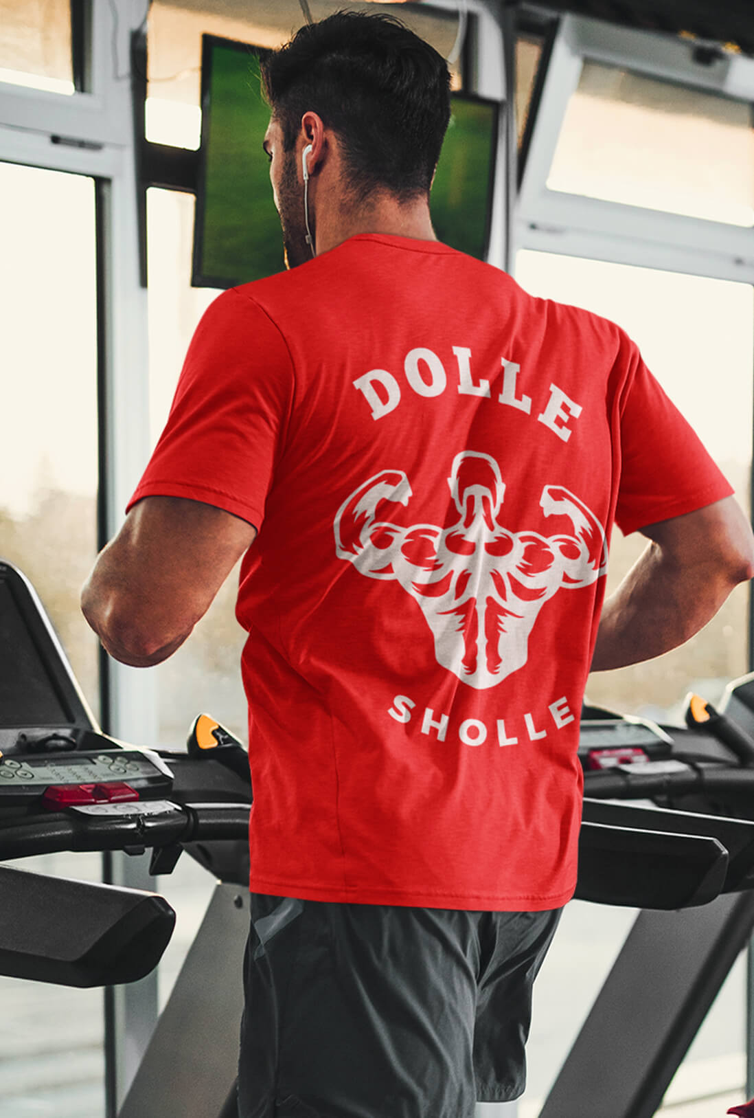 Dolle Sholle Men's Back Print T-Shirt