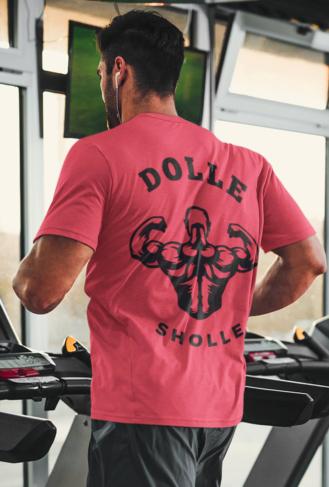 Dolle Sholle Men's Back Print T-Shirt