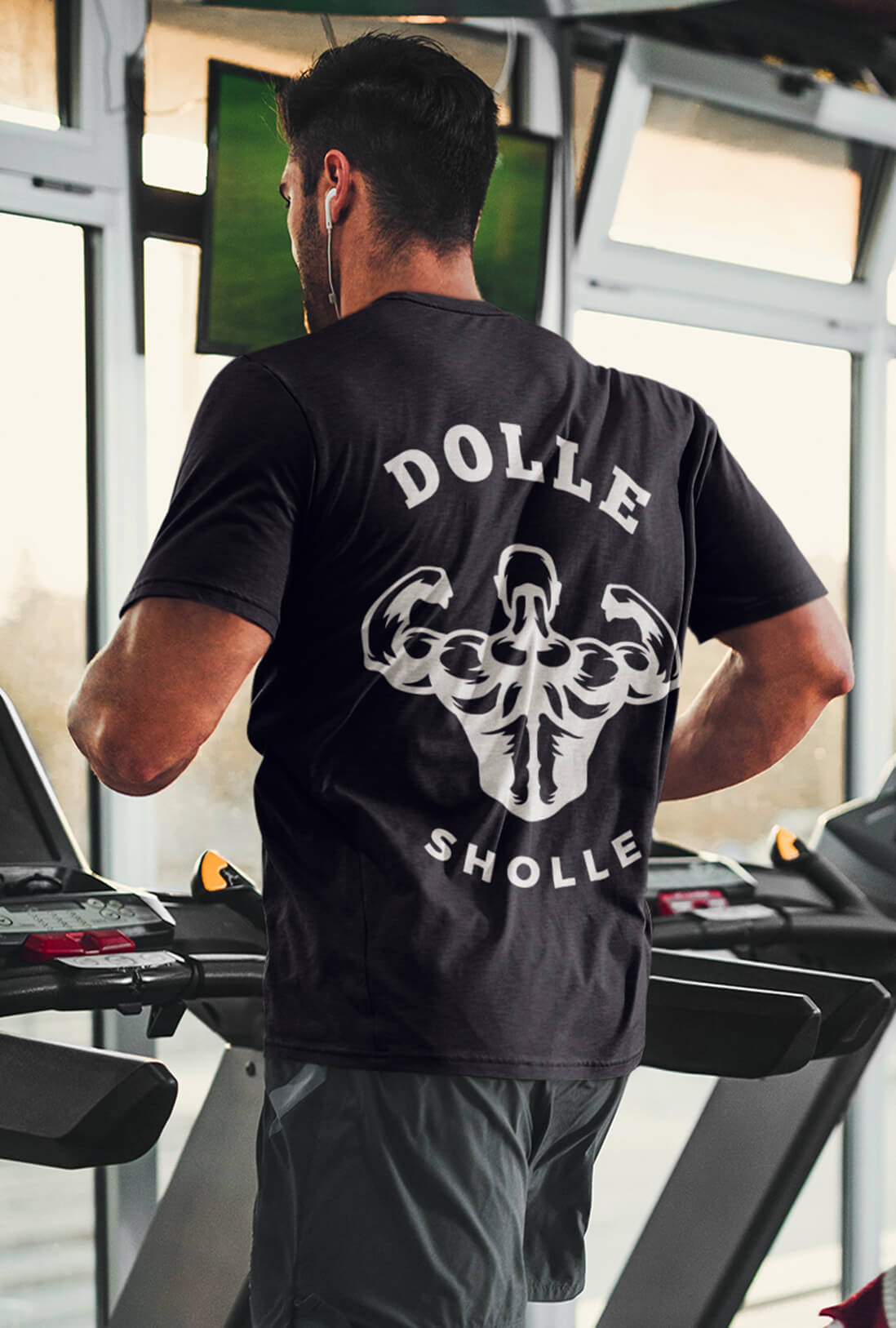 Dolle Sholle Men's Back Print T-Shirt