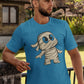 Mummy Cartoon Men's Cotton T-Shirt
