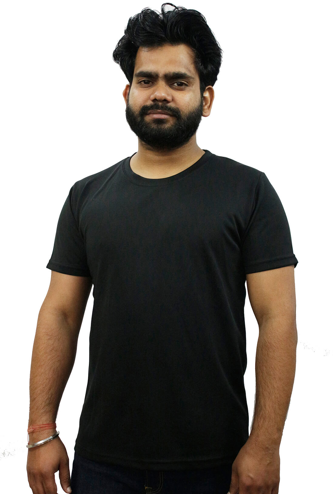 Men's Black Active Wear T-Shirt