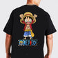One Piece Men's Oversized Back Print T-Shirt