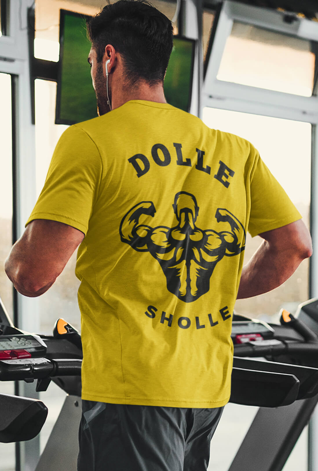 Dolle Sholle Men's Back Print T-Shirt