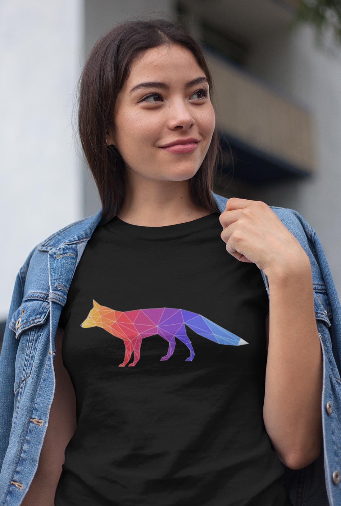 Colorful Fox Women's Cotton T-Shirt