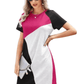 Women Party Wear Midi Length Stretchable Color Blocked Fabric