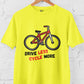 Drive Less Cycle More Men's Cotton T-Shirt
