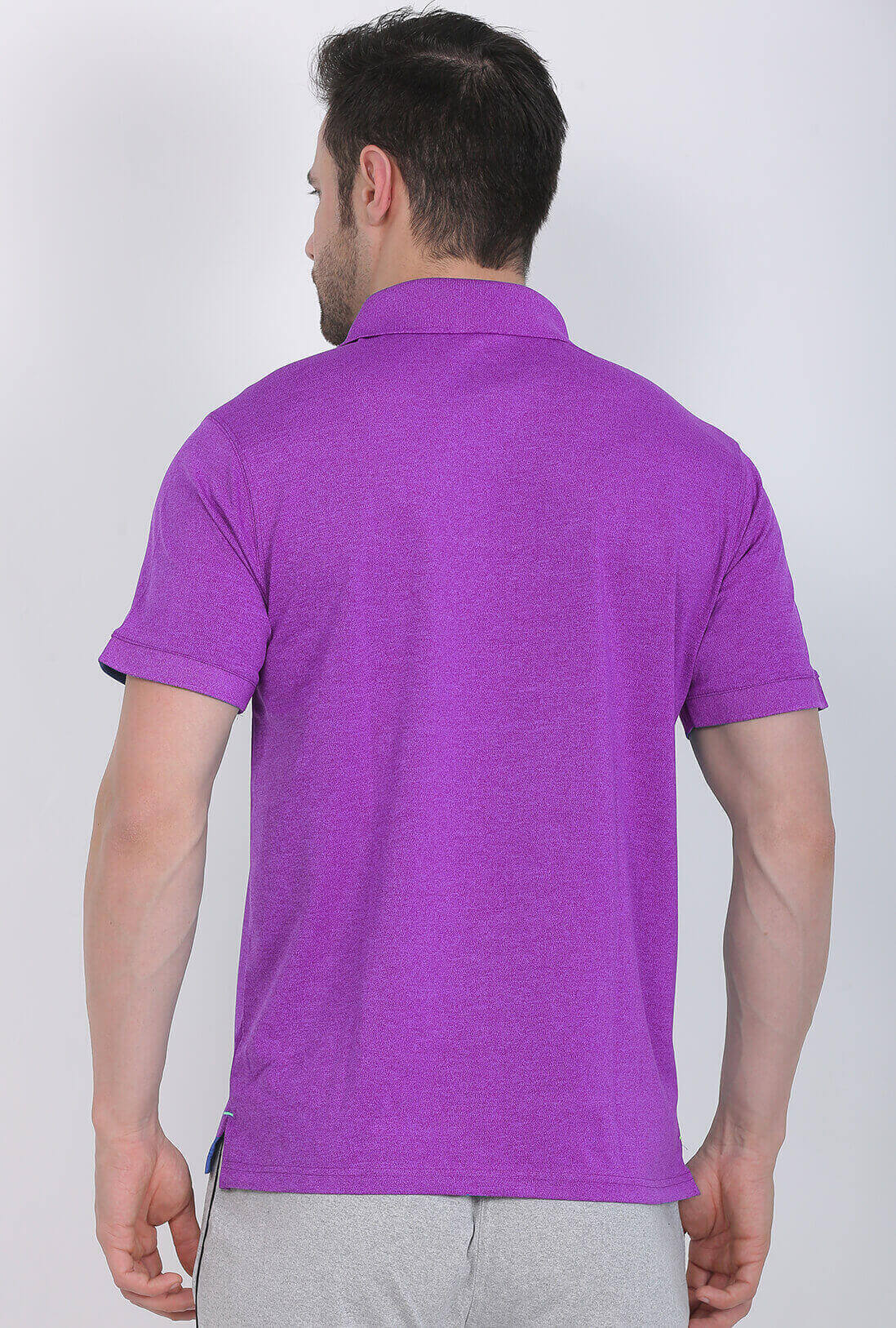 Men's Melange Voilet T-Shirt