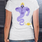 Jinni Coming From Chirag Women's Back Printed Cotton T-Shirt