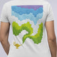 Colorful Smoke From Chirag Women's Back Printed Cotton T-Shirt
