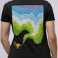 Colorful Smoke From Chirag Women's Back Printed Cotton T-Shirt