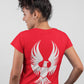 Flying Eagle Women's Back Printed Cotton T-Shirt