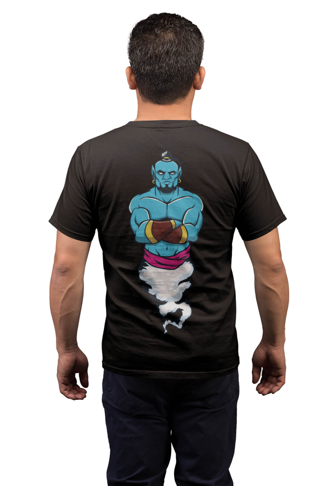 Jinni Men's Back Print T-Shirt