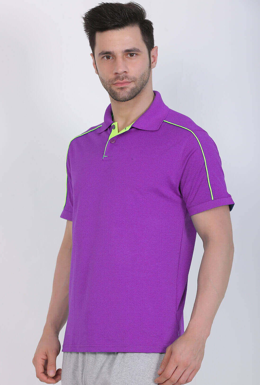 Men's Melange Voilet T-Shirt