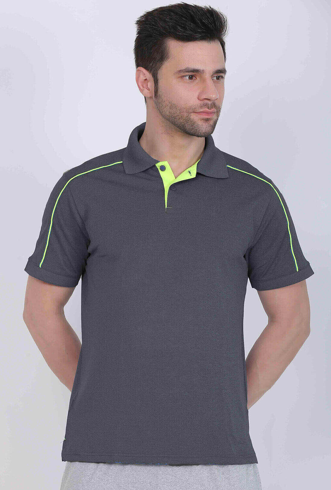 Men's Melange Peppercorn Grey  T-Shirt