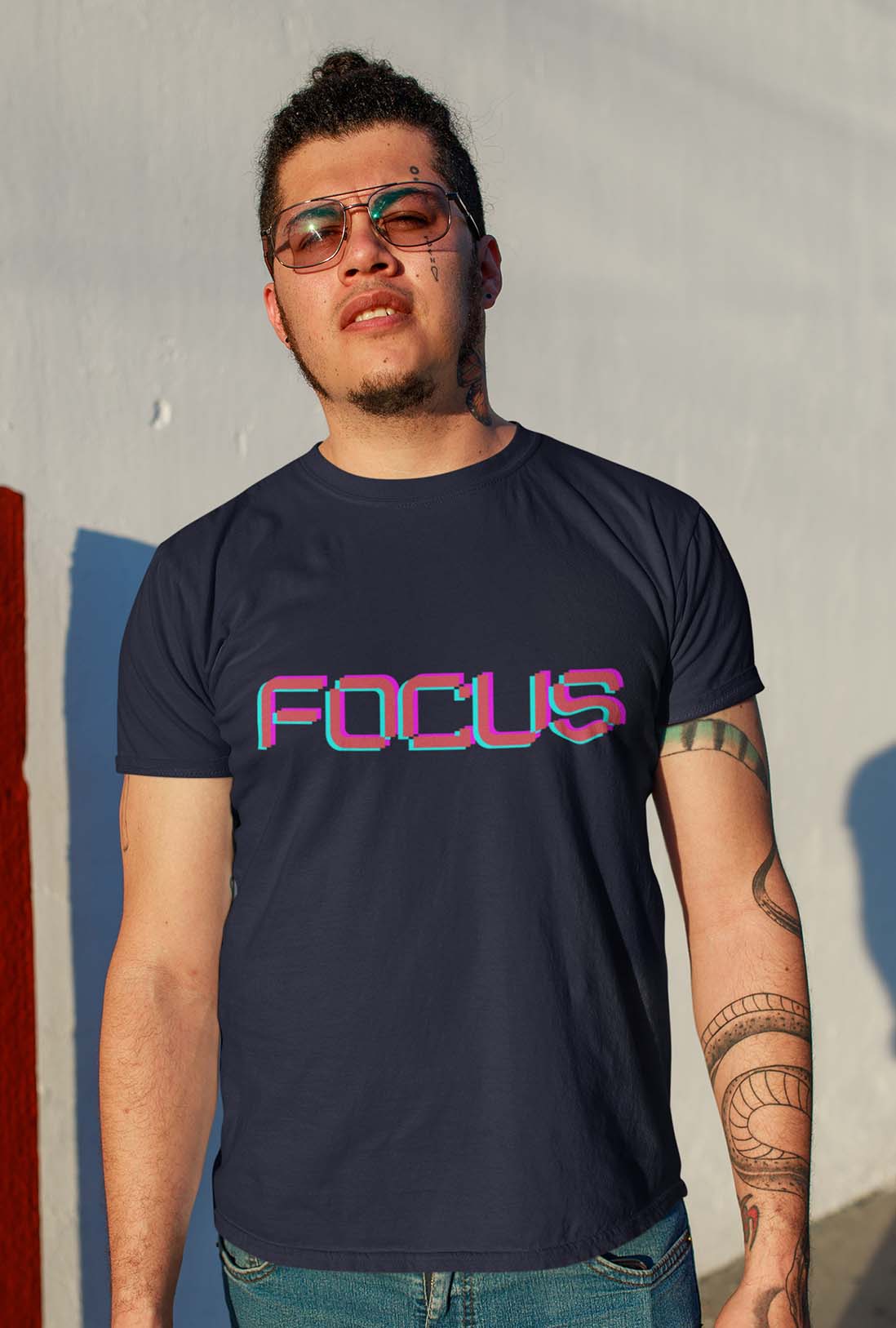 Focus Men's Cotton T-Shirt