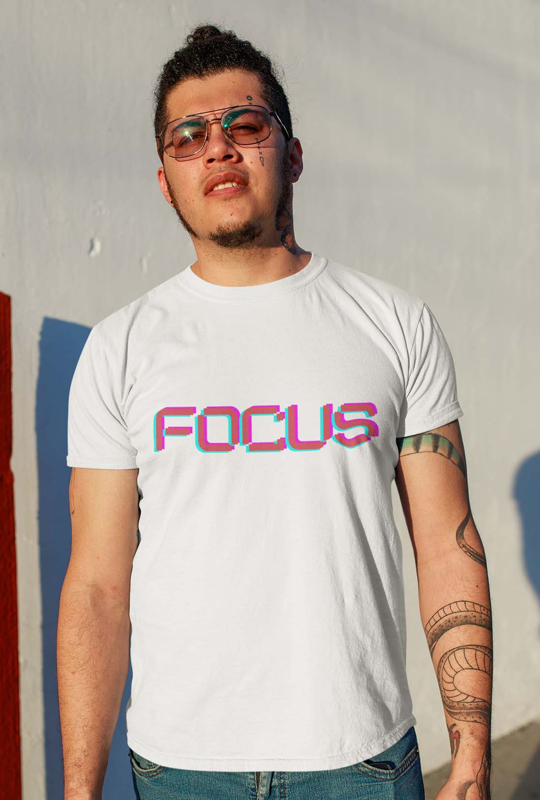 Focus Men's Cotton T-Shirt