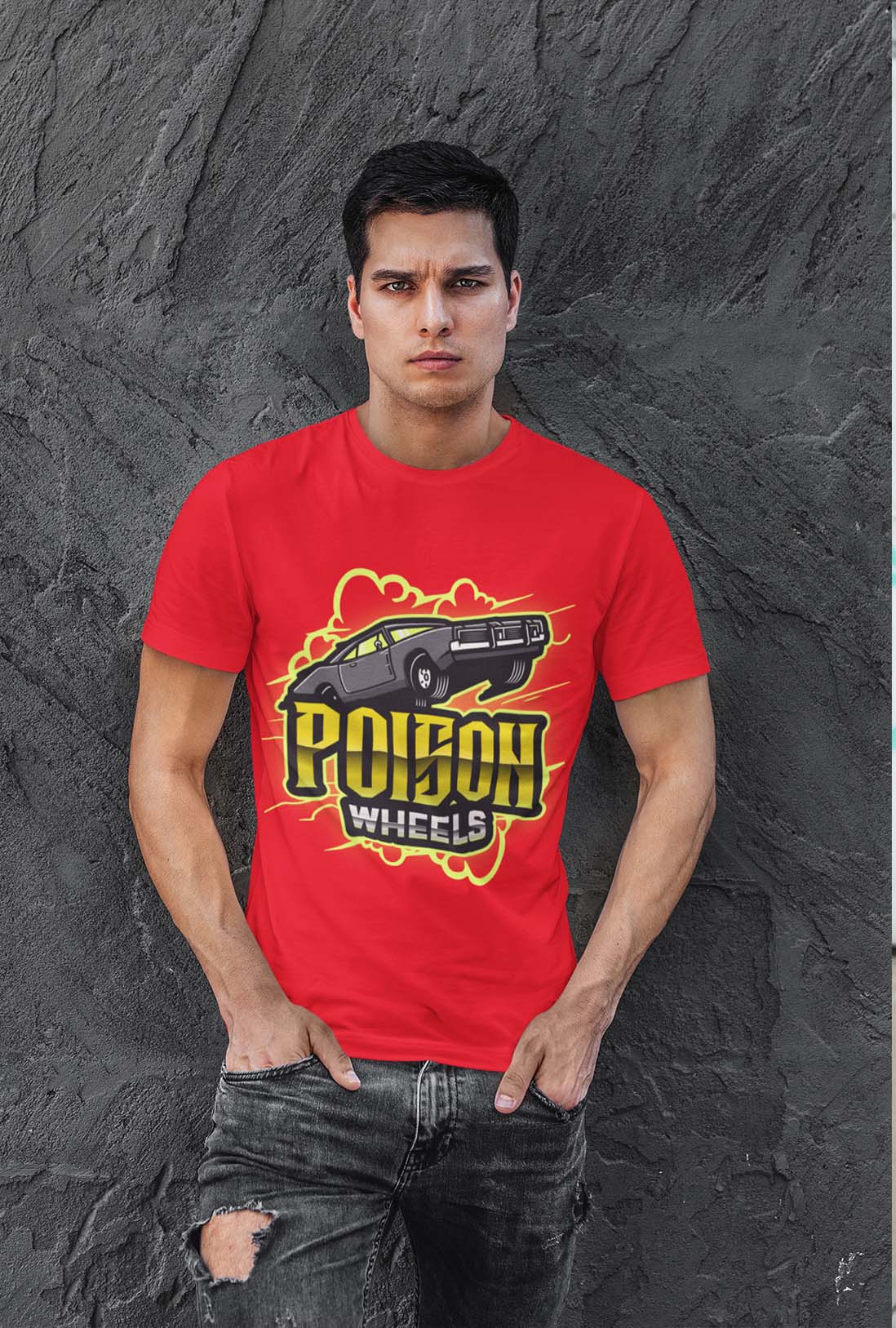 Poison Wheel Men's Cotton T-Shirt