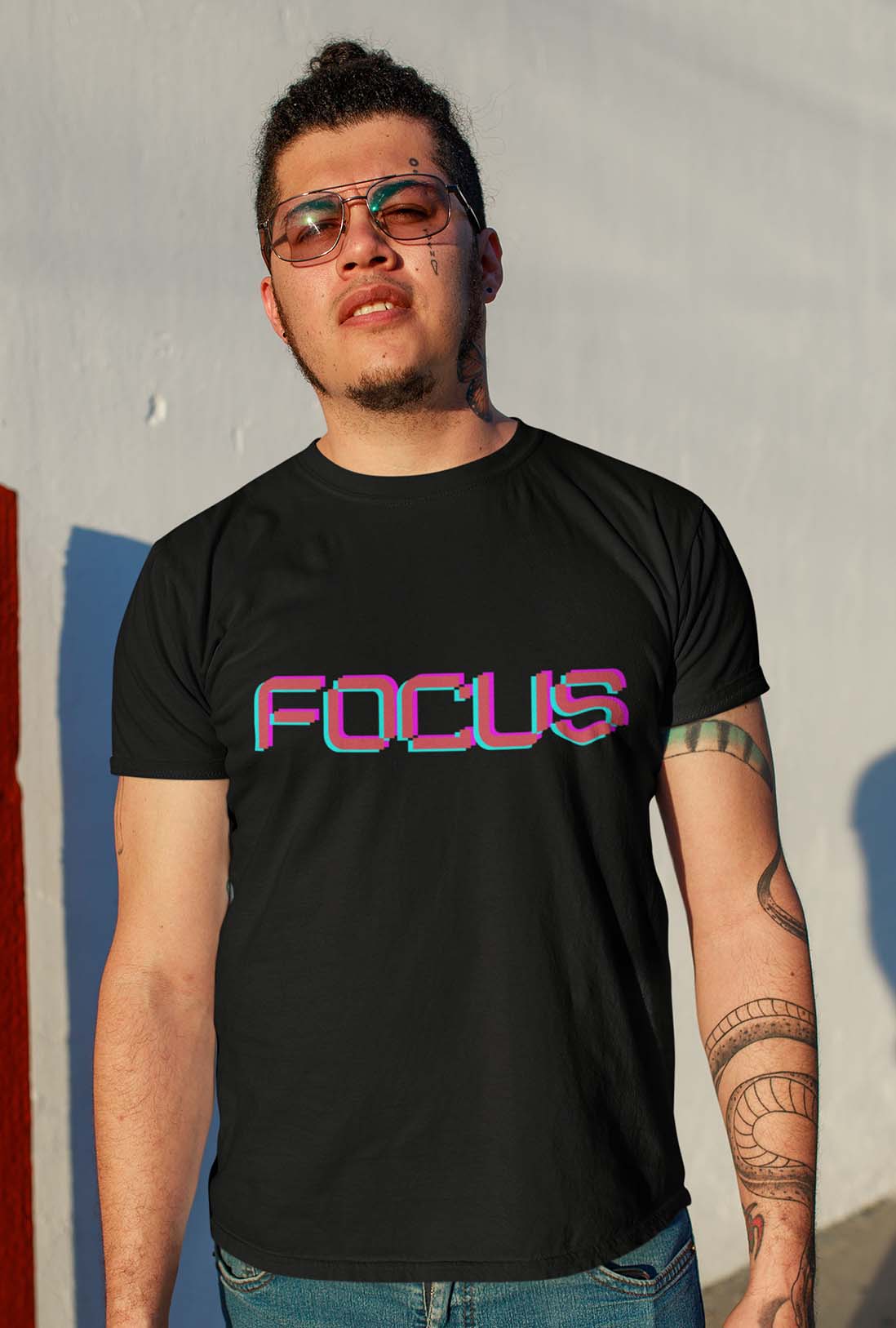 Focus Men's Cotton T-Shirt