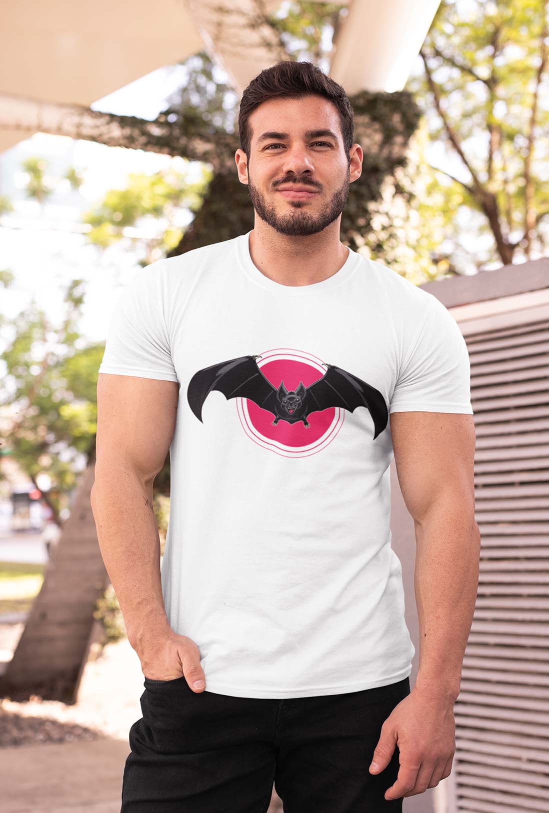 Flying Bat Men's Cotton T-Shirt