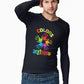 Colors Festival Men's Full Sleeve Cotton T-Shirt