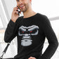 Gorilla Face Men's Full Sleeve Cotton T-Shirt