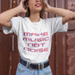 Make Music Not Noise Women's Cotton T-Shirt