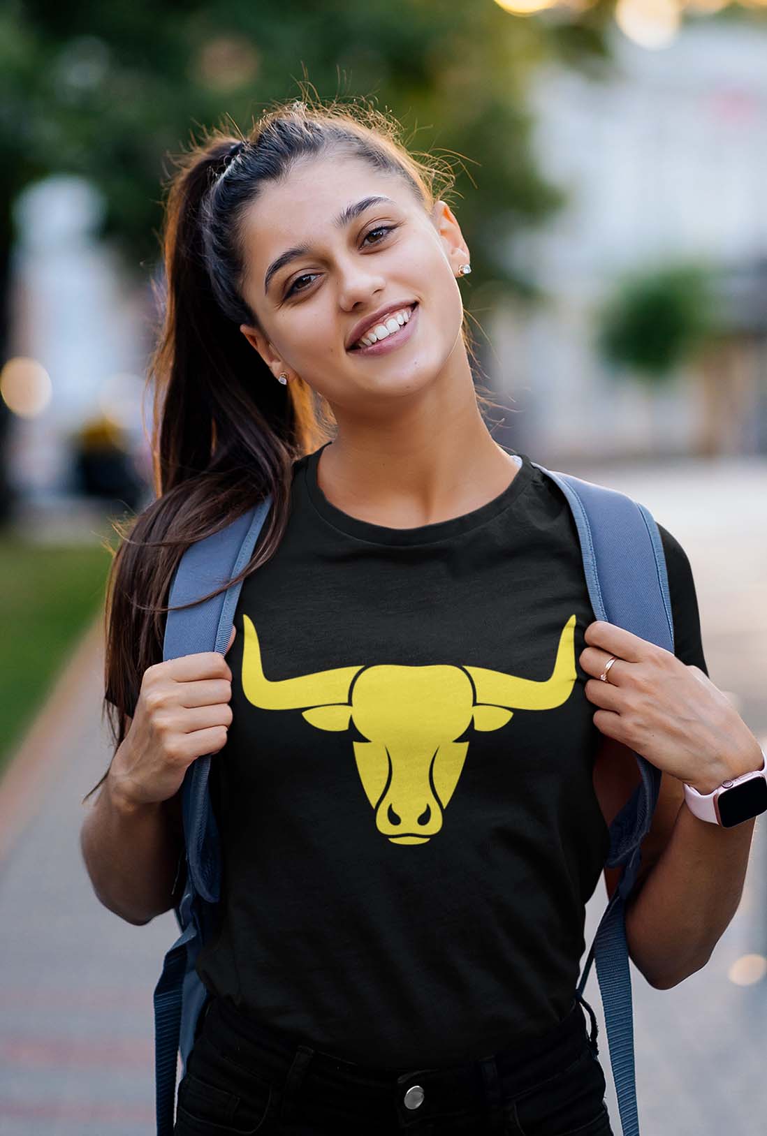 Bull Face Women's Cotton T-Shirt