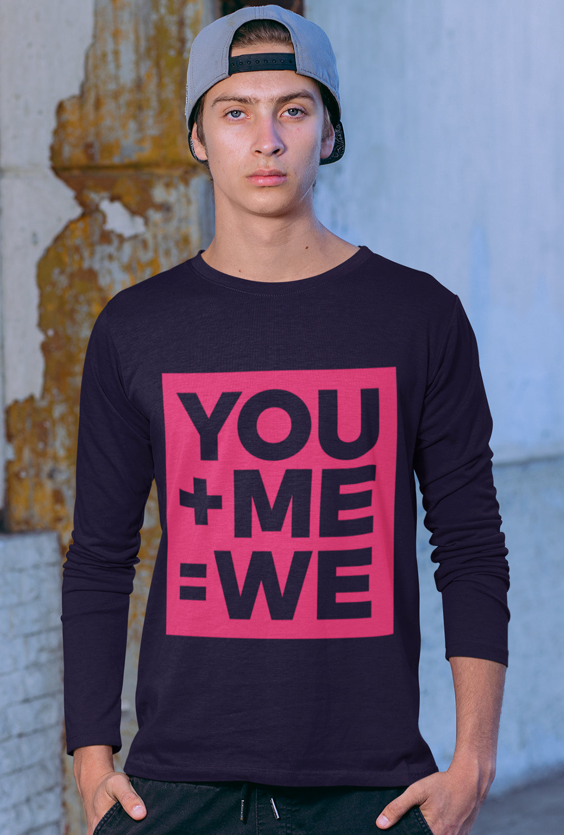 You Plus Me Men's Full Sleeve Cotton T-Shirt