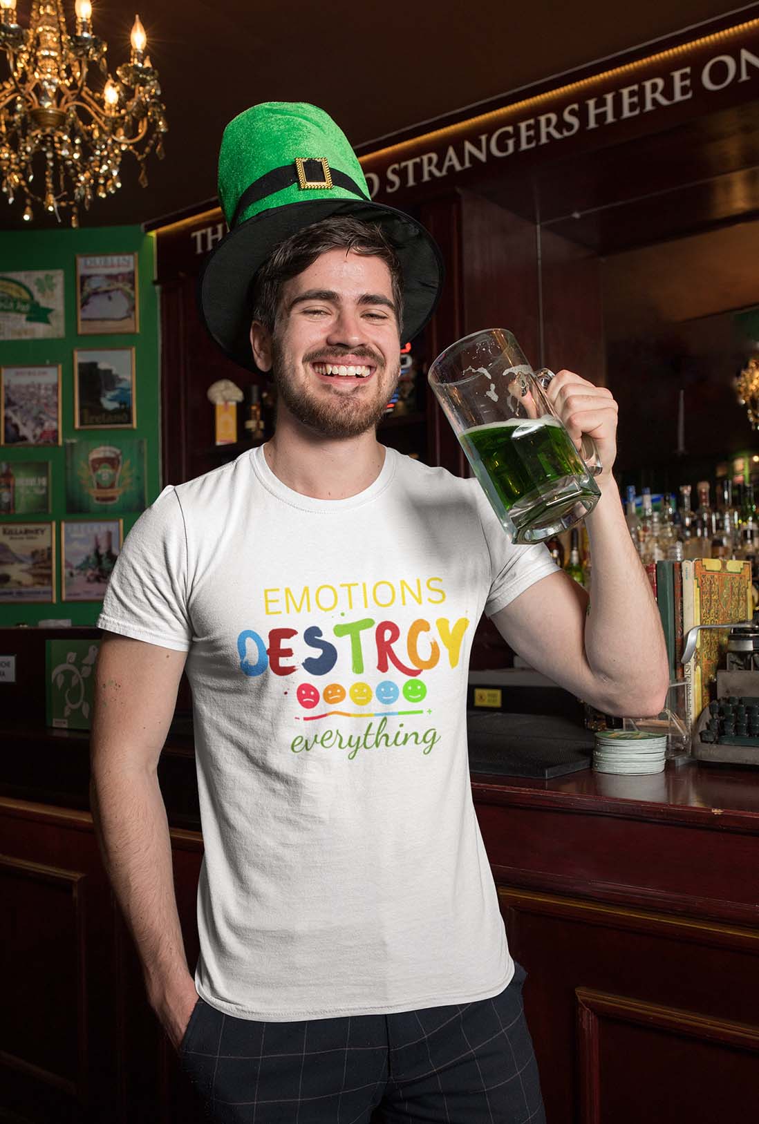 Emotions Destroy Men's Cotton T-Shirt
