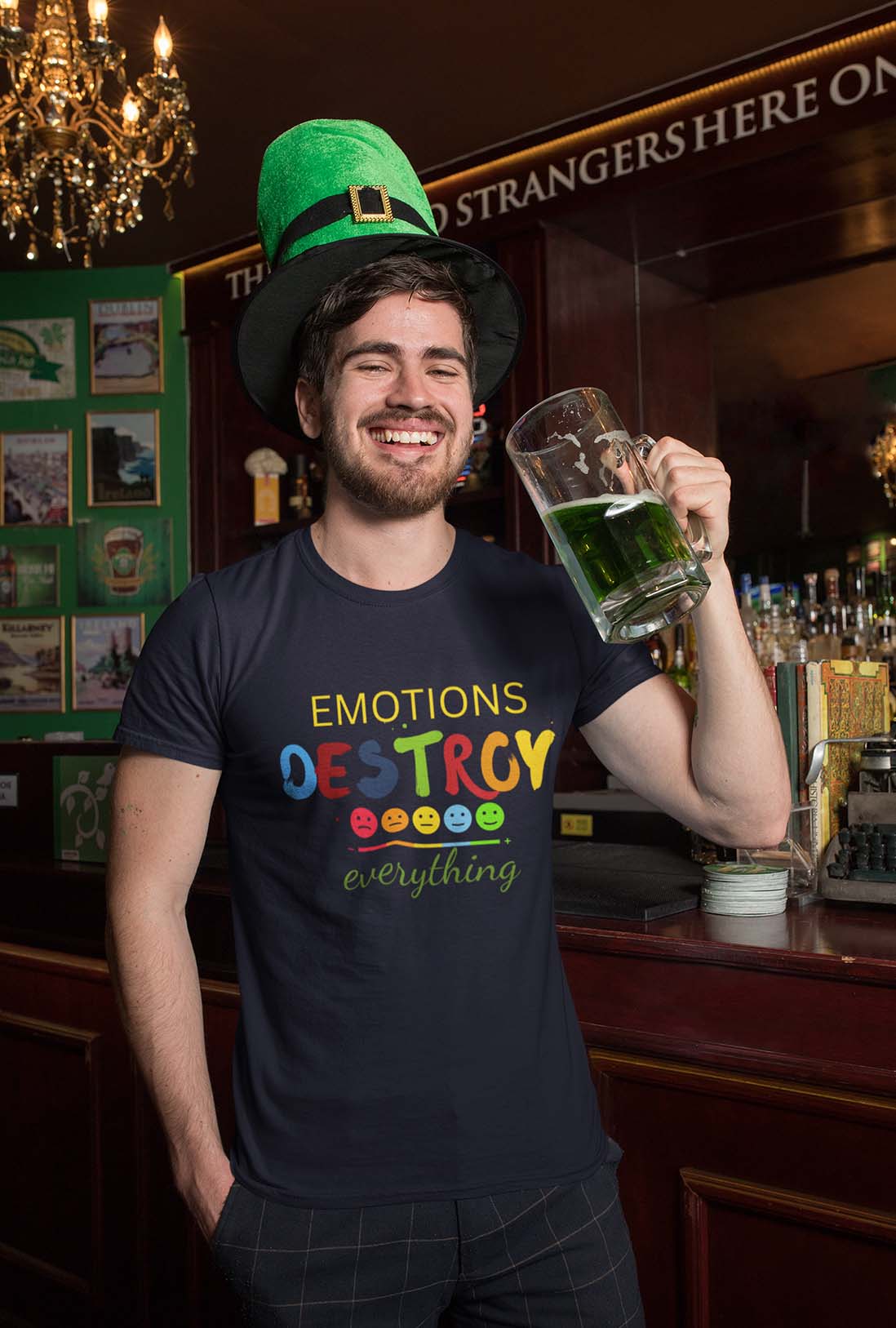 Emotions Destroy Men's Cotton T-Shirt
