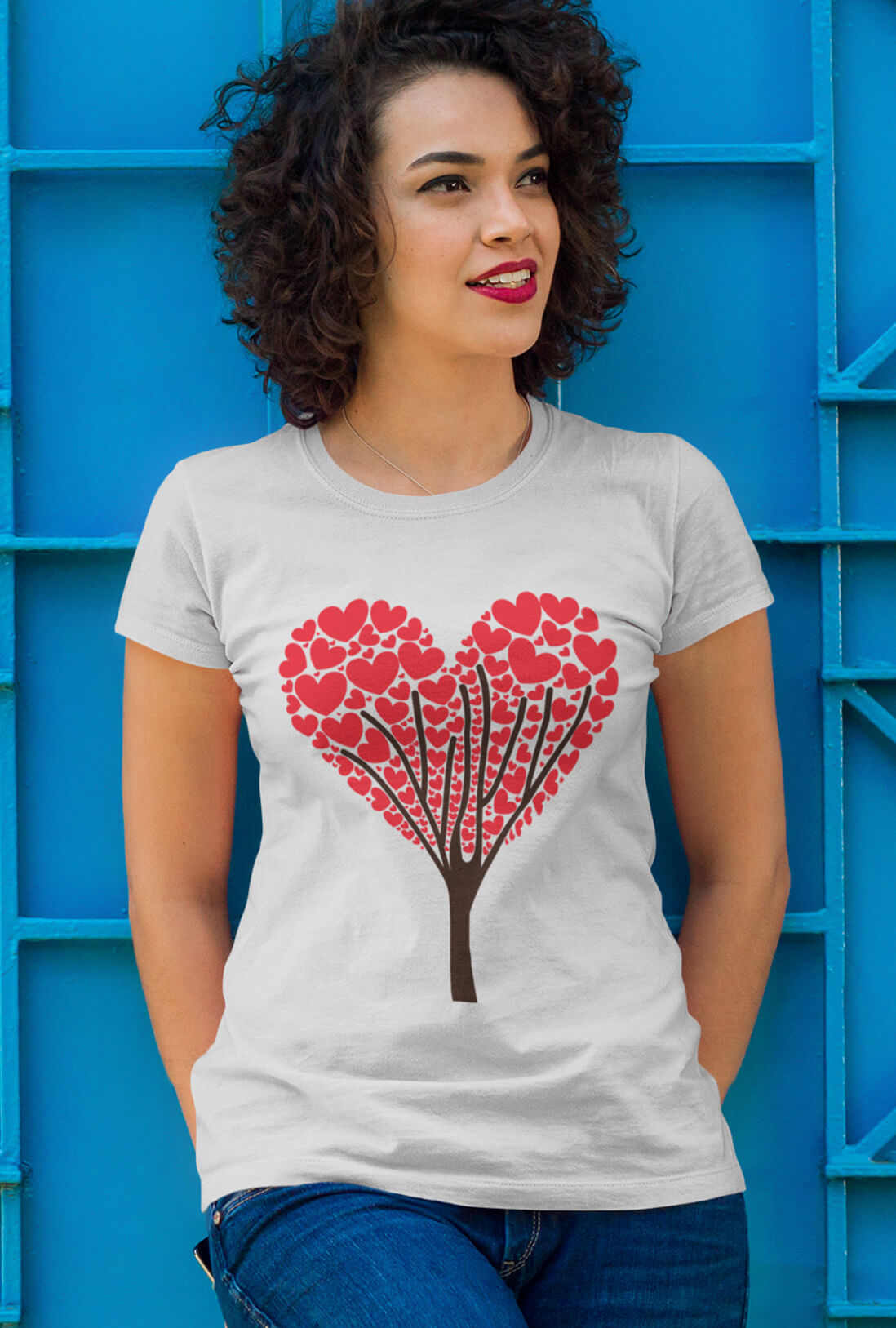 Tree Of Hearts Women's Cotton T-Shirt