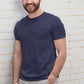 Men's Plain Navy Blue Cotton T-Shirt