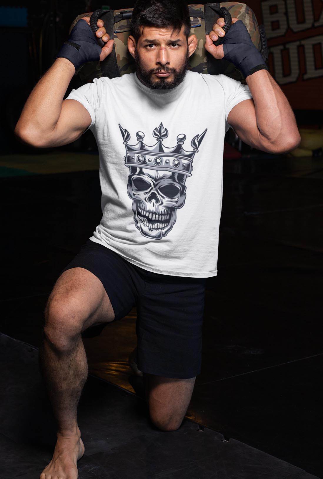 Skull Wear Crown Men's Cotton T-Shirt