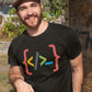 Curly Brackets Men's Cotton T-Shirt