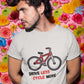 Drive Less Cycle More Men's Cotton T-Shirt