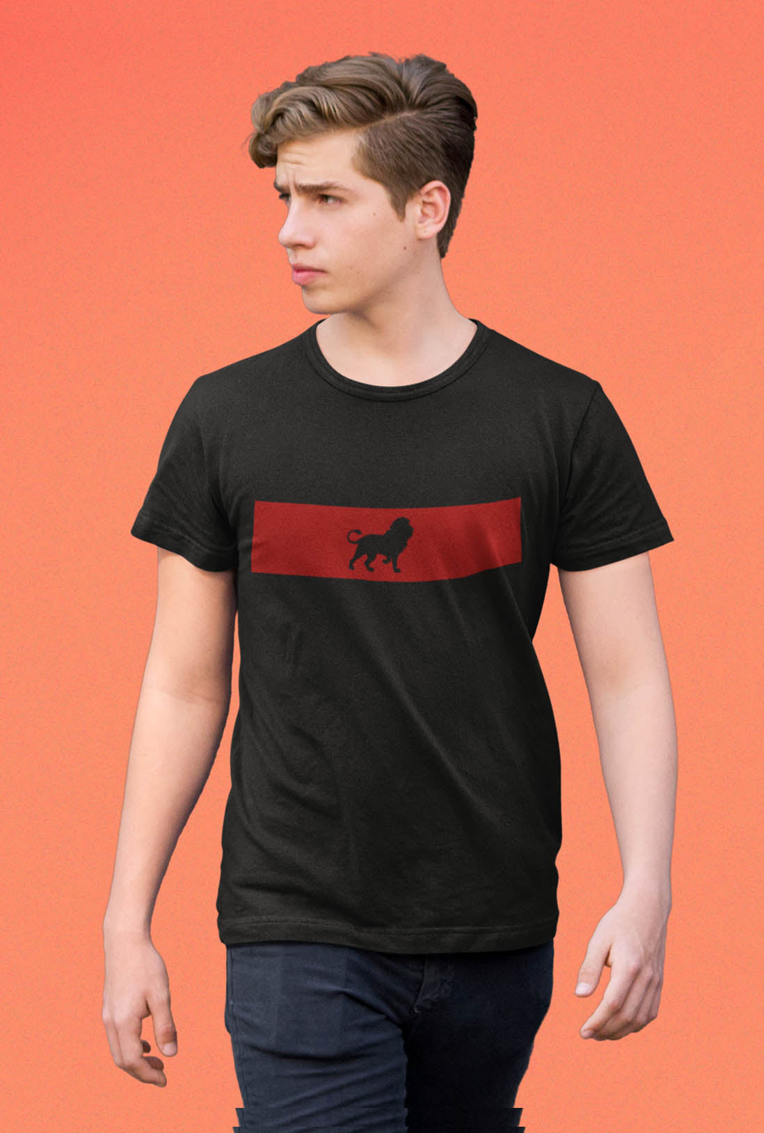 Lion Men's Cotton T-Shirt