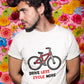Drive Less Cycle More Men's Cotton T-Shirt