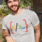 Curly Brackets Men's Cotton T-Shirt