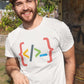 Curly Brackets Men's Cotton T-Shirt
